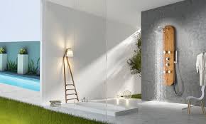 Wooden Shower Panels Creating A Spa