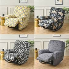 Printed Recliner Sofa Cover Chair