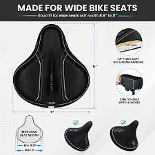 Gel Bike Seat Cushion Wide Bike Seat
