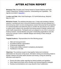 Sample After Action Report 5 Documents In Pdf
