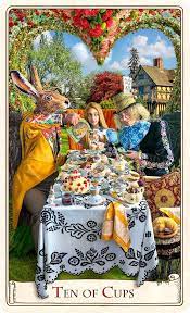 Due to a full publishing schedule, we are not. These Alice In Wonderland Tarot Cards Celebrate The 150th Anniversary Of The Book S First Publication Cartoes Postais Vintage Baralhos De Taro Alice