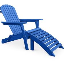 Deck Chair With Footrest Wooden