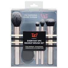 walgreens beauty makeup brush set everyday 5 ct