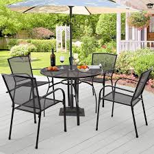 Aecojoy 5 Piece Outdoor Table And Chair