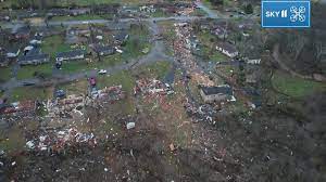 Kentucky tornado damage drone footage