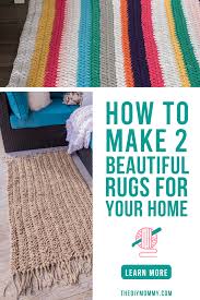 how to make two beautiful rugs for your