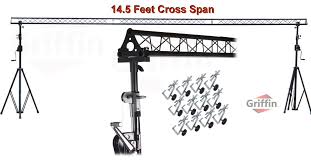 Crank Up Triangle Truss Light Stand System Dj Lighting Trussing Stage Mount Pa 609132683640 Ebay