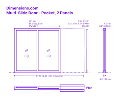 Multi Slide Door Pocket 2 Panels In
