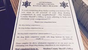When volunteers see a car pull up to a suspected drug dealer, they jot down the license number so police can mail a form letter to the car's registered owner asking for any information which. Got Drug Dealer Probs Steuben Sheriff Wants To Help