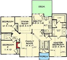 stylish split level home plan 3694dk