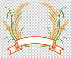 Wheat Logo Cereal Wheat Logo Orange And Green Leafed