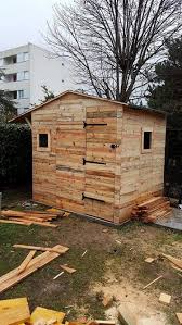 diy wood pallet garden shed house