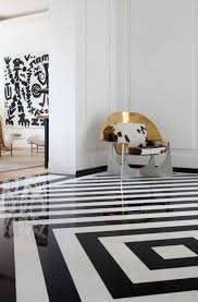 Try to use solid wood to display the traditional impression. Black And White Floors Domino Floor Design Interior Design White Floors