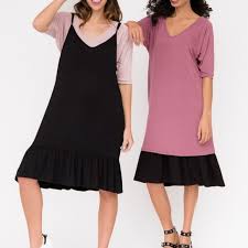 Slip Dress Modal Black Agnes Dora Boutique