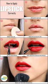 how to apply lipstick correctly step