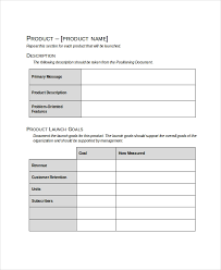 Product Launch Plan Template 11 Free Word Pdf Document