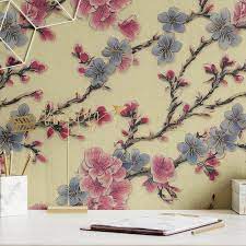 Botanical Chinoiserie Wallpaper L