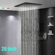 Browse our selection of shower heads and hand showers available in a variety of finishes and styles, with a range of innovations to reflect your personal style and shower preferences. Ceiling Mounted 20 Oil Rubbed Bronze Shower Head Rain Overhead Shampoo Sprayer For Sale Online Ebay