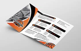 Basketball Tri Fold Brochure Template In Psd Ai Vector