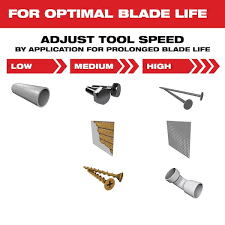 Milwaukee Open Lok 1 3 8in Titanium Enhanced Carbide Teeth Metal Blade 3pk 49 25 1503