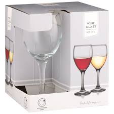 Wine Glasses 4pk Glassware B M