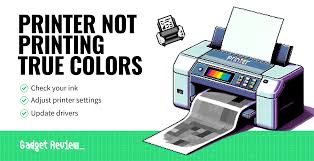 printer not printing true colors true