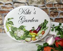 Personalized Vegetable Garden Sign