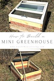 how to build a mini greenhouse for free
