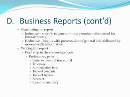 Business Reports Training