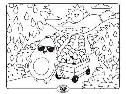 We have lots of great colouring pages for you to have fun practising english vocabulary. Create California Art With Avocado Coloring Sheets