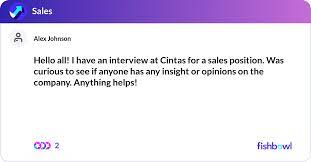 I Have An Interview At Cintas For A Sal