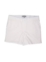 Details About Wit Wisdom Women White Denim Shorts 14 Petite