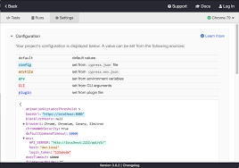 configuration legacy cypress