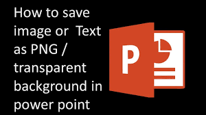 transpa background in powerpoint