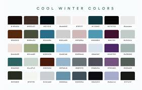 30 winter and christmas color palettes
