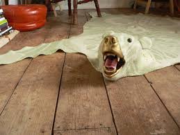 funny faux bear skin rug idea for real