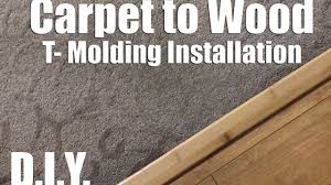 fix a carpet to wood floor seperator