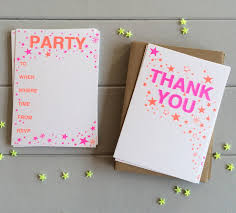 A Pack Of 12 Riso Print Party Invitation Postacrds