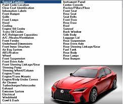 2007 2016 toyota camry parts list