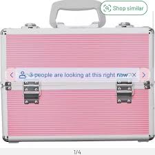 pretty pink argos large makeup case