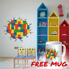 Wall Stickers Mural Art Decal 3d Lego