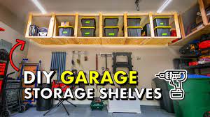 diy garage storage shelves