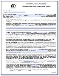 Printable Sample Residential Lease Agreement Template Form Real