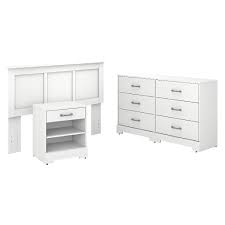 21 posts related to kathy ireland girls bedroom set. Kathy Ireland Home By Bush Furniture River Brook Full Queen Size Headboard Dresser And Nightstand Bedroom Set In White Suede Oak Bush Furniture Rbb001ws