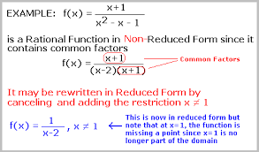 Properties Of Rational Functions