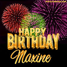 Free returns high quality printing fast shipping Wishing You A Happy Birthday Maxine Best Fireworks Gif Animated Greeting Card Download On Funimada Com