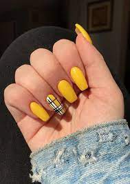 Once done a base layer is applied to protect the nail and still give that power to prevent breakage. 15 Yellow Acrylic Nail Ideas 2018 Acrylicnaildesigns Acrylic Nails Yellow Nails Acrylic Nail Designs