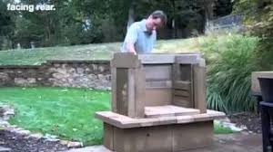 perfect outdoor fireplace kit assembly