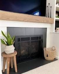 Diy Mantel And Painting The Tiles