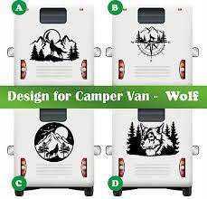 car sticker wolf design decal cer